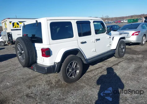 2023 Jeep Wrangler 4-Door Sahara 4X4 из США, поврежденный, VIN 1C4HJXEG7PW587139